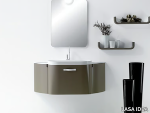 METROPOLIS 07 - Single wall-mounted vanity unit _ LASA IDEA