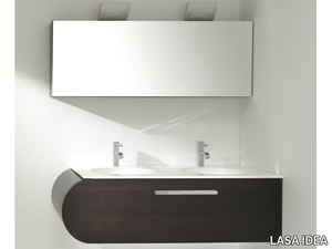 FLUX_US 5 - Corner double vanity unit with drawers _ LASA IDEA