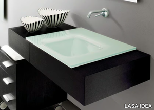 MARIPOSA 15 - Wall-mounted vanity unit with drawers _ LASA IDEA