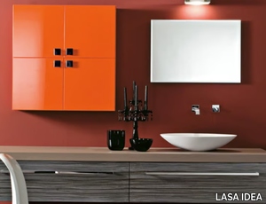 MARIPOSA 25 - Wall-mounted vanity unit with drawers _ LASA IDEA