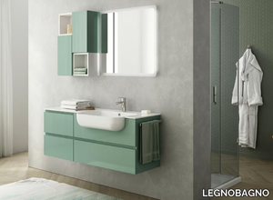 FREEDOM FL33 - Vanity unit with towel rail _ LEGNOBAGNO