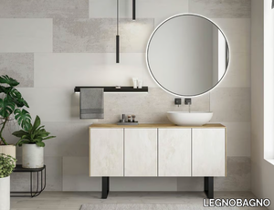 LIFE 07 - Floor-standing single vanity unit with doors _ LEGNOBAGNO