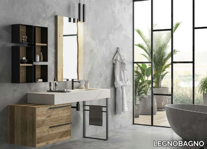 LIFE 10 - Floor-standing single vanity unit with drawers _ LEGNOBAGNO