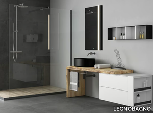 LIFE 14 - Floor-standing single vanity unit with mirror _ LEGNOBAGNO