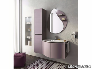 BROADWAY B8 - Single wall-mounted vanity unit with doors _ LEGNOBAGNO