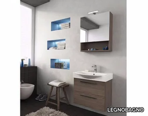 MANHATTAN M2 - Wall-mounted vanity unit with drawers _ LEGNOBAGNO