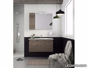 HARLEM H19 - Wall-mounted vanity unit with doors _ LEGNOBAGNO