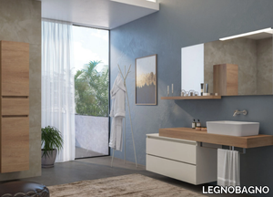 URBAN COMPONIBILE 13 - Wall-mounted vanity unit with drawers _ LEGNOBAGNO