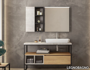 URBAN STRUTTURA 04 - Floor-standing vanity unit with drawers _ LEGNOBAGNO