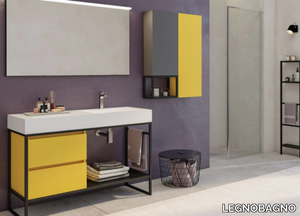 URBAN STRUTTURA 06 - Floor-standing vanity unit _ LEGNOBAGNO