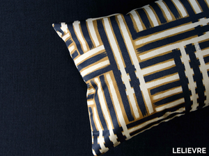 NUANCES - Striped jacquard cotton fabric _ LELIEVRE