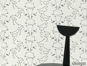 TÊTE À TÊTE - Motif nonwoven wallpaper _ LELIEVRE