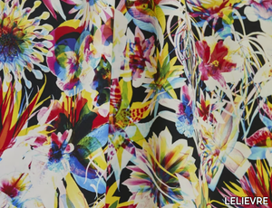 JEAN PAUL GAULTIER - HAWAÏ - Printed cotton fabric with floral pattern _ LELIEVRE