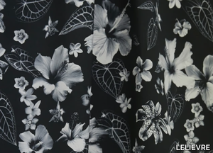 JEAN PAUL GAULTIER - HONOLULU - Printed cotton fabric with floral pattern _ LELIEVRE