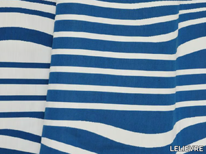 JEAN PAUL GAULTIER - ILLUSION - Striped reversible cotton fabric _ LELIEVRE