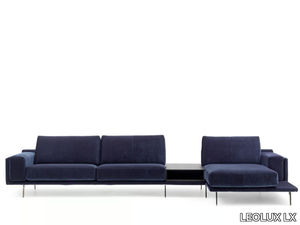 LX679 - Modular fabric sofa with chaise longue _ LEOLUX LX