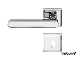 GLAMOR - Brass door handle with lock _ LINEA CALI'