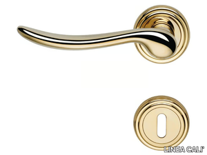 BETA - Classic style brass door handle with lock _ LINEA CALI'