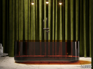 AMORE - Freestanding oval resin bathtub _ LUSSO