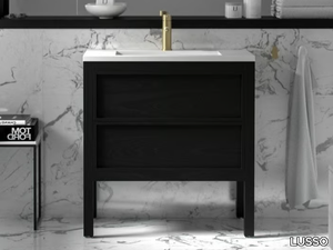 CLARIDGE - Floor-standing wooden vanity unit with drawers _ LUSSO