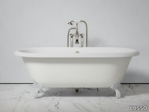 CONNAUGHT - Freestanding oval cast iron bathtub _ LUSSO