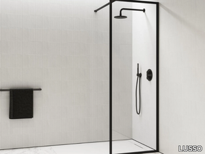 DESIGNO - KIT A - Glass Walk in shower with tray _ LUSSO