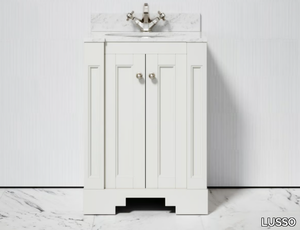 EATON - Floor-standing single wooden vanity unit with doors _ LUSSO