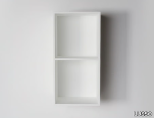 ETHOS - Open suspended Resin Stone bathroom wall cabinet _ LUSSO