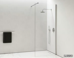 INFINITY - KIT A - Corner glass Walk in shower with tray _ LUSSO