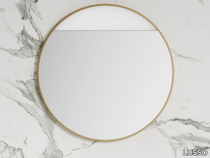 LUXE - Round framed wall-mounted mirror _ LUSSO