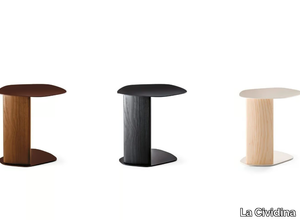 KEISHO - Steel and wood side table _ La Cividina