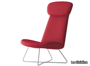 MYPLACE - Sled base armchair with headrest _ La Cividina