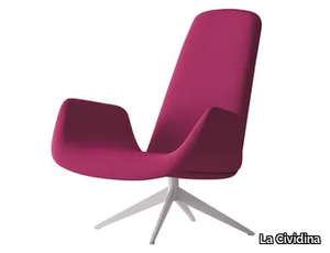 MYPLACE - Swivel armchair with armrests _ La Cividina
