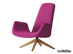 MYPLACE - Swivel armchair with armrests _ La Cividina