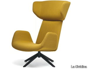 MYPLACE - Swivel wing armchair with headrest _ La Cividina