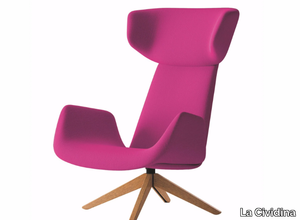 MYPLACE - Swivel wing armchair with headrest _ La Cividina
