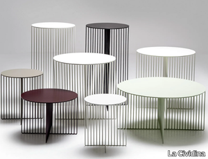 ACCURSIO - Round steel coffee table _ La Cividina