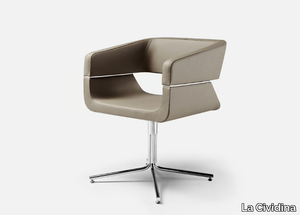 MATRIX - Swivel with 4-spoke base easy chair _ La Cividina