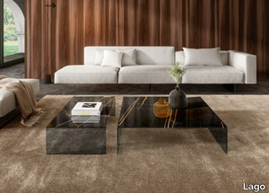 UPGLASS - Low glass coffee table _ Lago