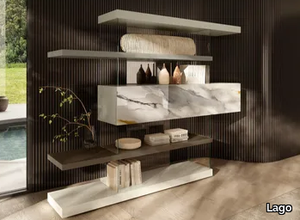 AIR - 1467 - Open freestanding bookcase _ Lago