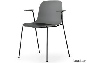 SEELA - Stackable polypropylene chair with armrests _ Lapalma