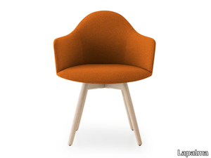 EDIT - Upholstered fabric chair with armrests _ Lapalma