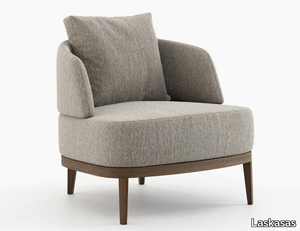 KEROS - Fabric armchair with armrests _ Laskasas