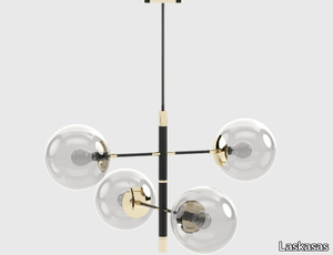 MEREDITH - Glass and Stainless Steel pendant lamp _ Laskasas