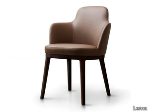 LUCYLLE - Upholstered chair with armrests _ Lema