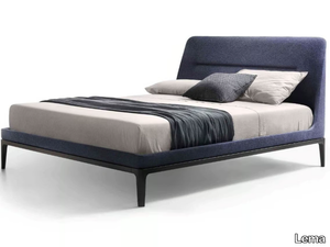 VICTORIANO - Fabric double bed with upholstered headboard _ Lema