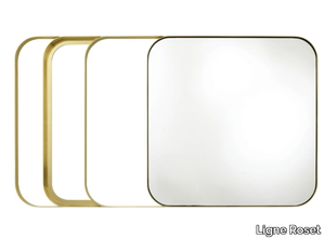 GOOD VIBES - Framed wall-mounted brass mirror _ Ligne Roset