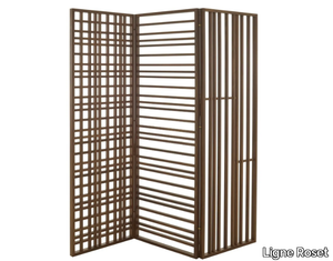 PARAVENT - Walnut room divider _ Ligne Roset