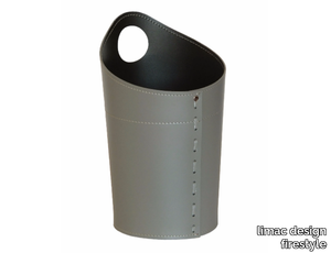 AMBROGIO - Bonded leather waste paper bin _ limac design firestyle