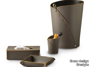 LEONARDO - Bonded leather desk set _ limac design firestyle